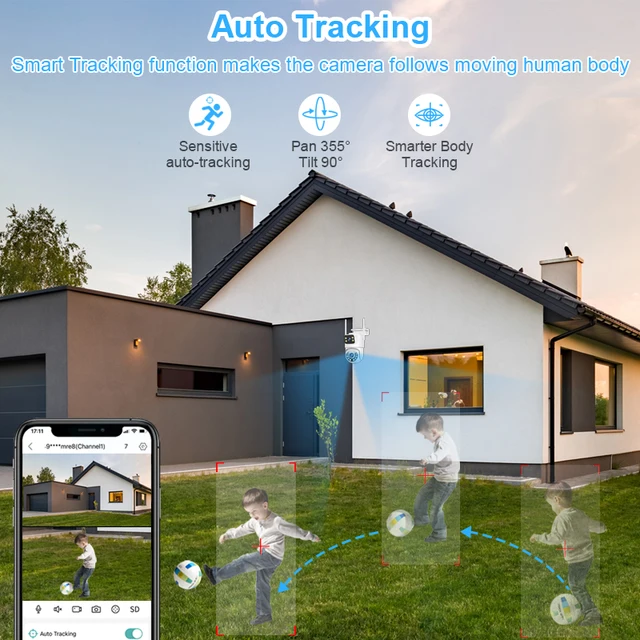6MP Wireless WiFi CCTV Security Camera Kit 4