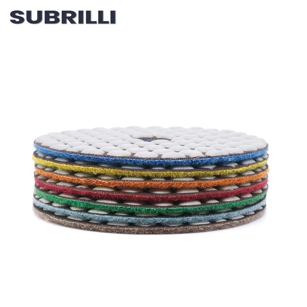 Polishing Pads Sanding Pads 4"/100mm Diamond For Granite Marble Stone Grinding