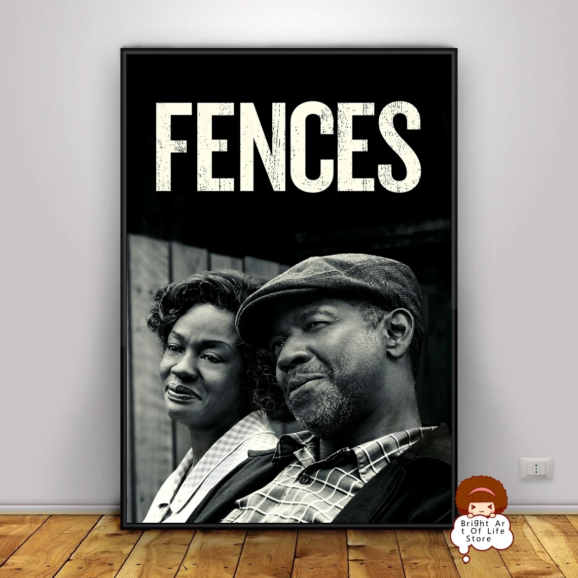 Fences (2016) Movie Poster Cover Photo Canvas Print Wall Art Home Decor (unframed) - Painting and Calligraphy