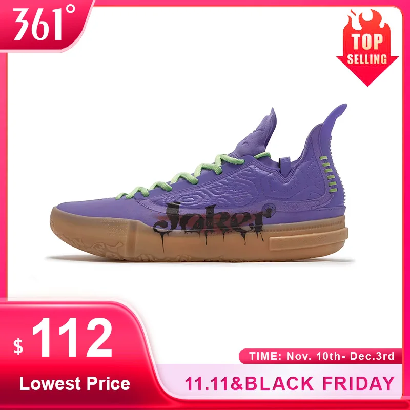 361 Degrees Joker 1 GT Men Basketball Shoes New Breathable Shock