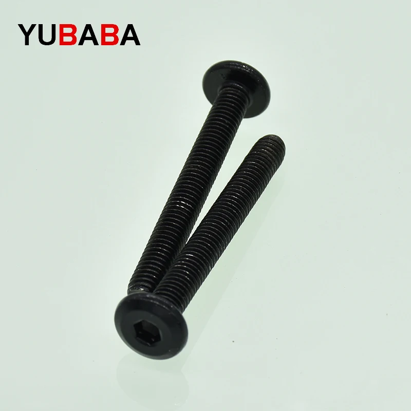Hexagon Socket Screw Stainless Steel Screw M6 M8 Black 304 Stainless Steel Hypotenuse Flat Head Hex Drive Screw Down Side Furniture Screws