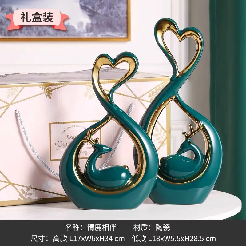 

Luxury ornaments creative ceramic crafts home decorations gifts wedding room layout wedding gifts