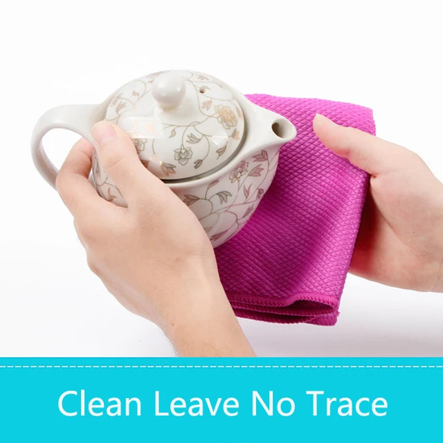 Konyhai Tisztító Törülközőt Anti Zsírok Törlése Rongyok Abszorbeálódó Halak Skála Törlőkendő Ruhás Üveg Ablak Abszorbens Tisztítószekrény 30*40 - Image 3