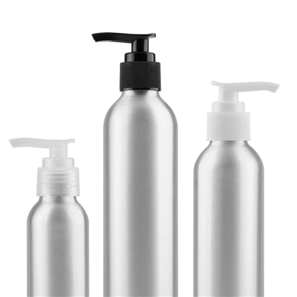 250ml Round Aluminum Bottles With Matte Silver Metal/Aluminu Shell And  Smooth Skirt Finemist Fing, Empty Sliver Metal Bottle - AliExpress