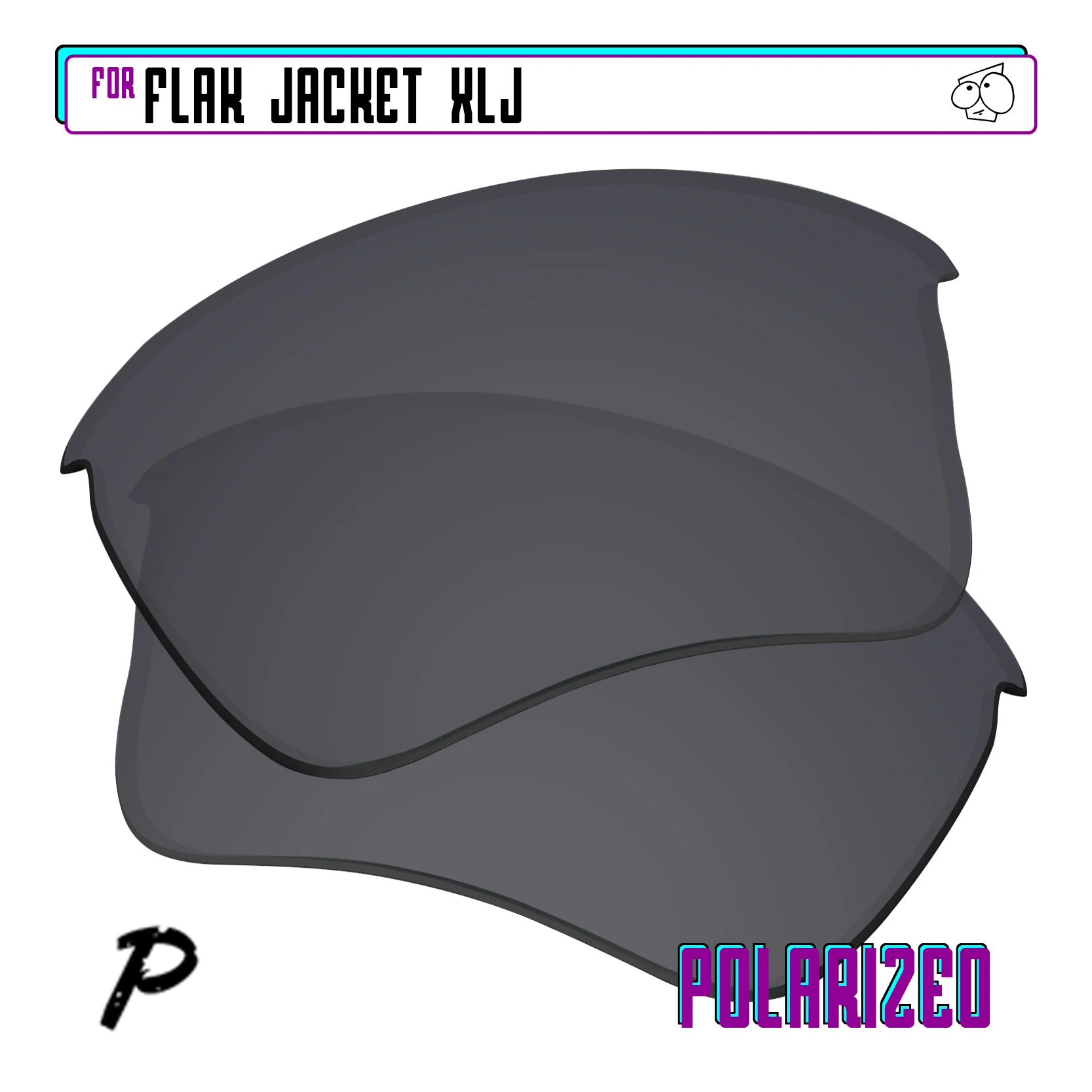 Oakley Flak Jacket XLJ OO9009 63mm용 SunglassDoctor 편광 교체 렌즈 | 플랙 재킷 XLJ 아시안 핏 63mm 선글라스