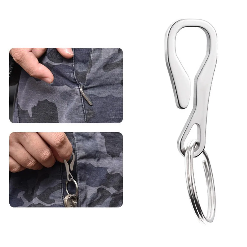 

Mini Safe Locking With Key Ring Survival Tool Multi Tool Carabiner Hook Carabiners Clip Keychain