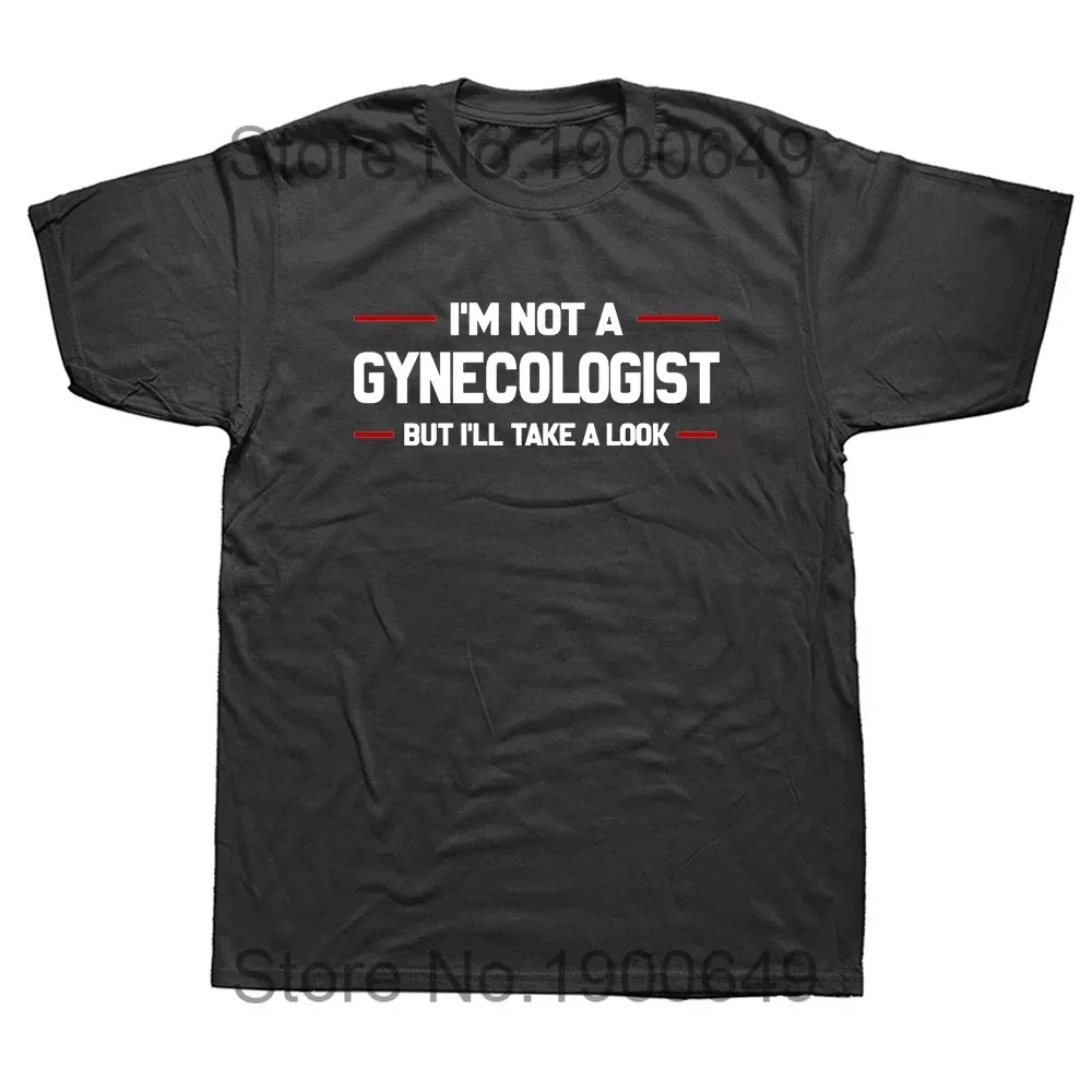 I'm Not A Gynecologist But I'll Take A Look T-Shirt (Unisex) Dark Grey Heather / 4XL