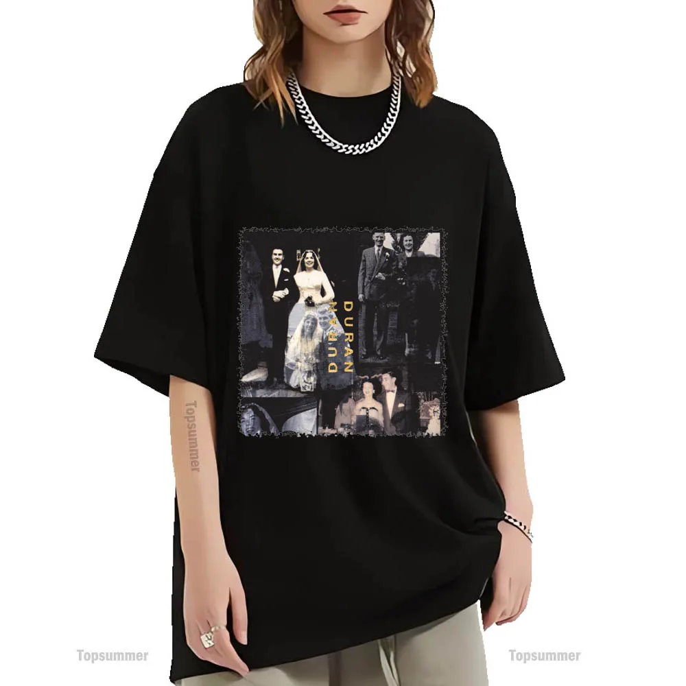 Duran-Duran Album T-Shirt Duran-Duran Tour T Shirt Donna Pop Streetwear Stampa Grafica Tshirt T-Shirt Oversize Da Uomo