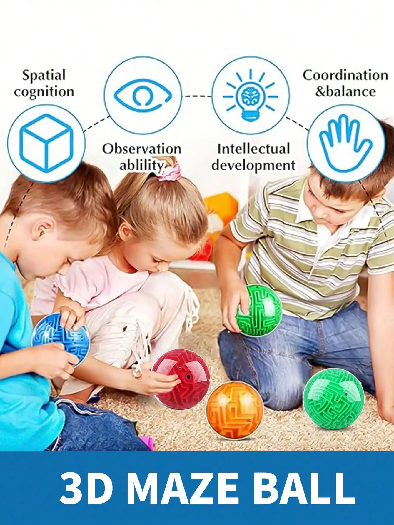 Puzzle walk bead maze ball toys 1 PC exercise thinking and reaction ability interaction game for teenagers boys and girls gift