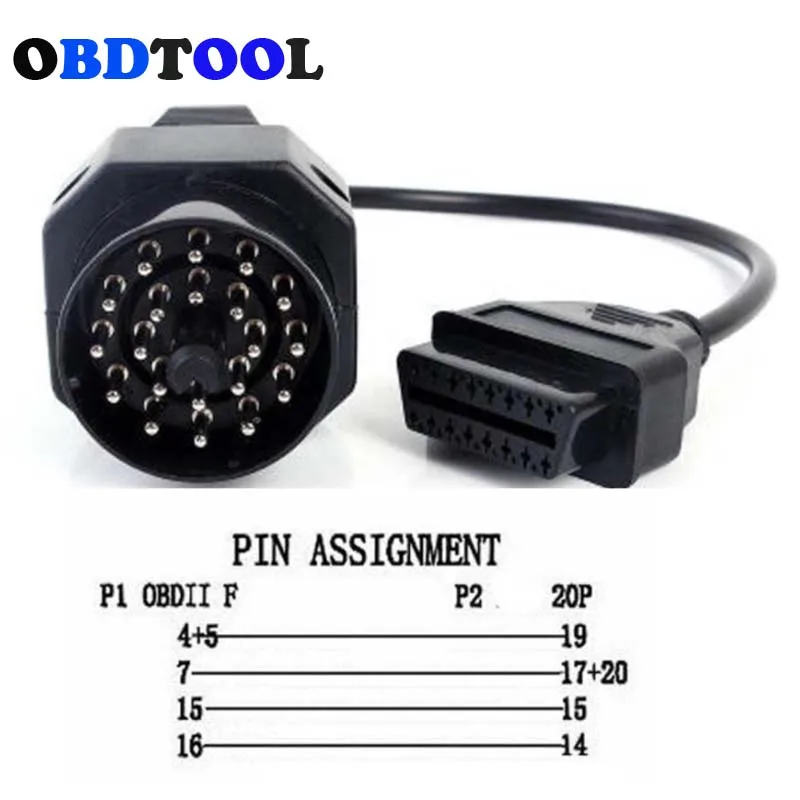 20 Pin OBD OBD2 16 Pin Connector 20PIN OBD To 16PIN - View #3