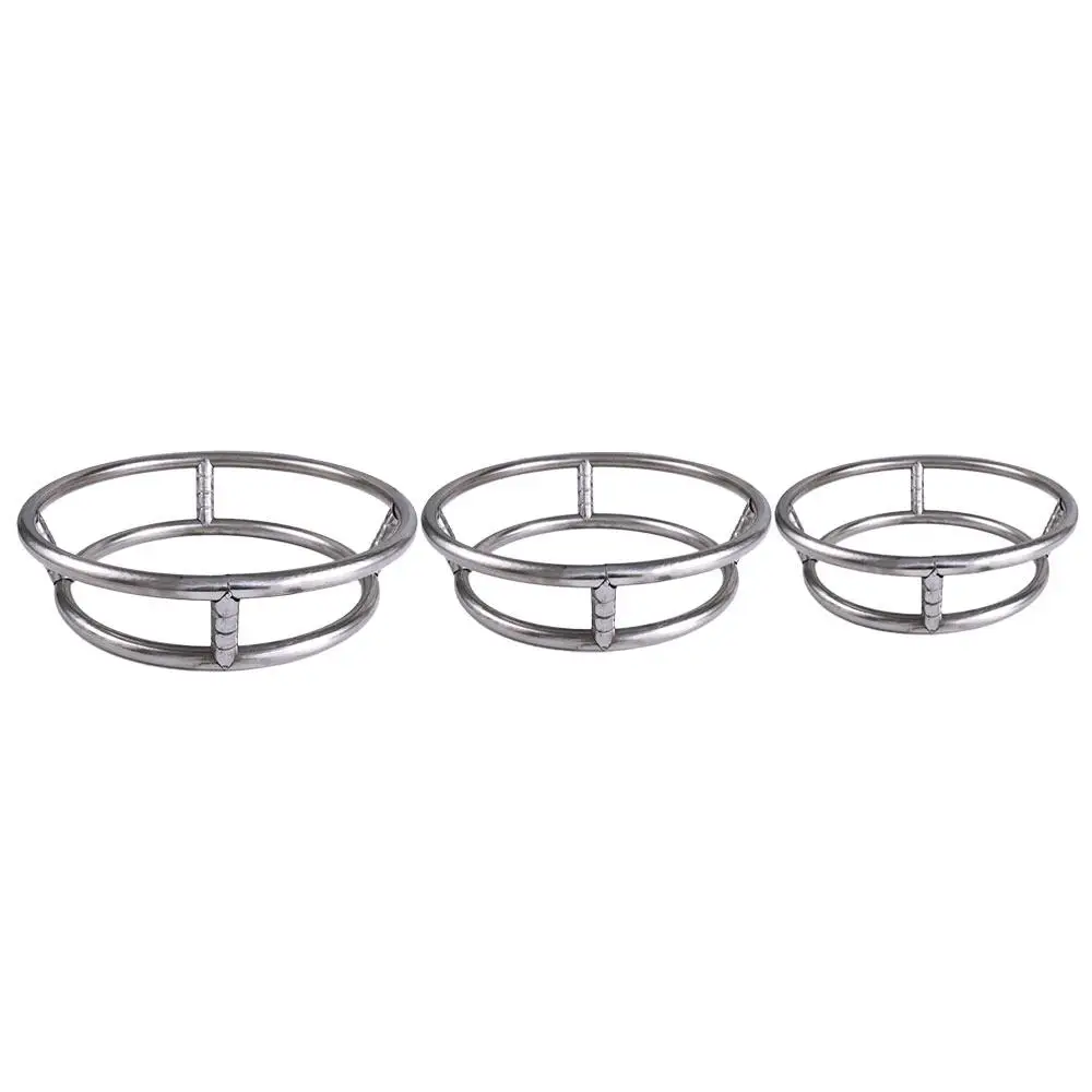 

Thick Stainless Steel Diameter 23/26/29cm For Pot Gas Stove Fry Pan Ring Rack Double Holder Kitchen Supplies Shelf Wok Rack