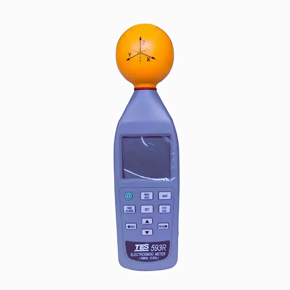 TES593R 10MHz-8GHz Electromagnetic Wave Pollution Intensity Meter Electromagnetic Radiometer Communication Base Station Detector 3