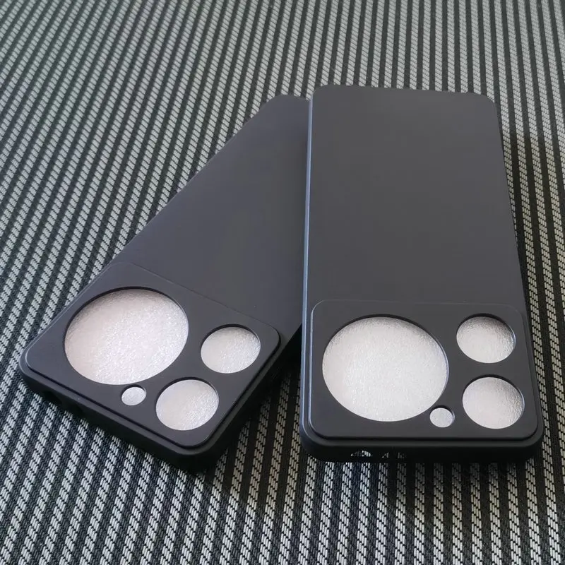 Black Frosted Matte TPU Silicone Protective Phone Case Shell