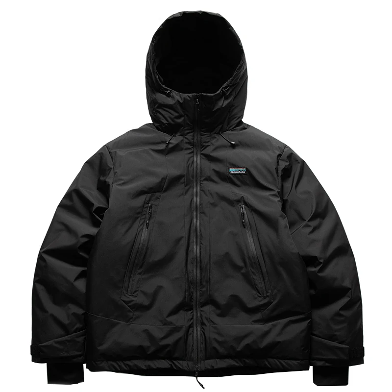 Japanese Streetwear Waterproof Windproof Hooded Down Jacket Men Clothing Harajuku Casual Puffer Jacket Korean Coat