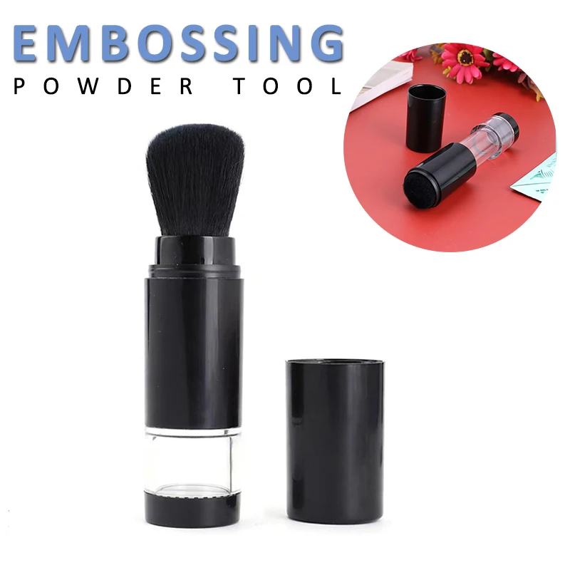 Embossing Powder Brush With Cap Painting Applicator for DIY