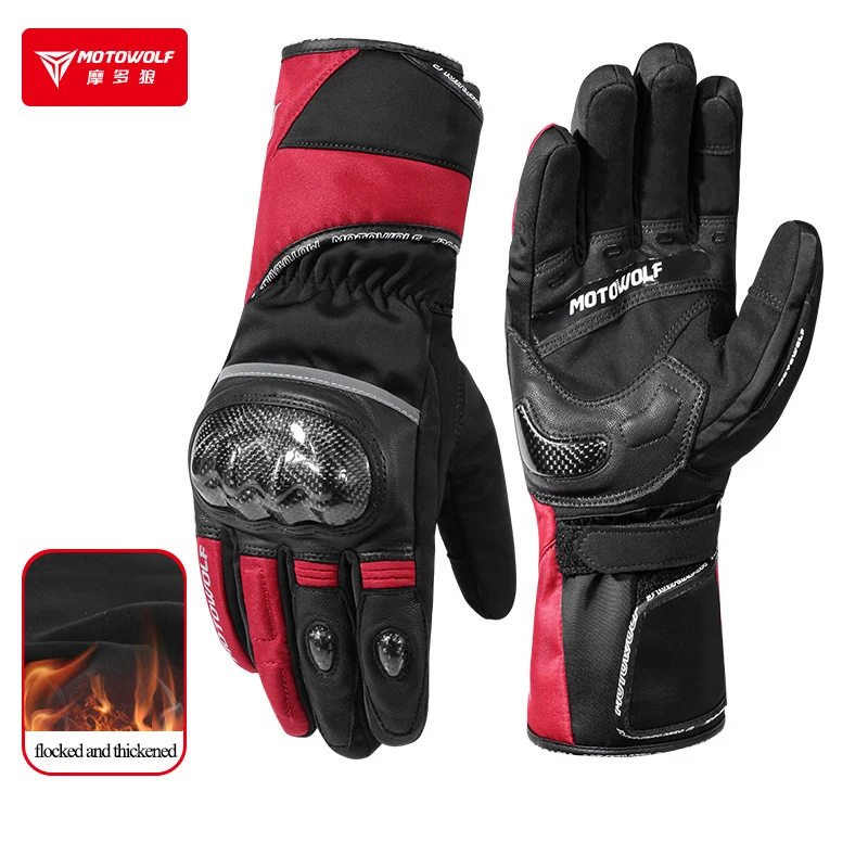 

Winter Motorcycle Gloves Touch Screen Waterproof Gloves Protective Motorbike Riding Gloves Motocross Snowmobile Warm Moto Luvas