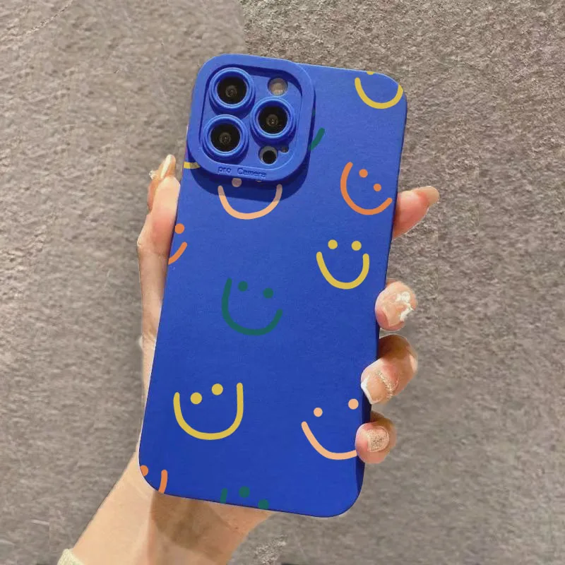 Cute Smile Heart Design Candy Soft Silicone Phone Case Cover