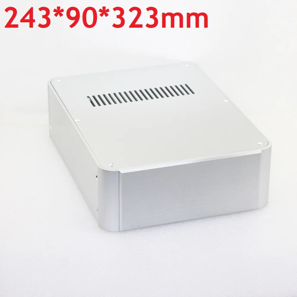 

W243 H90 D323 Anodized Aluminum Tube Amplifier Chassis DAC Box DIY Rear Class A Case Headphone AMP Preamp Hi End Enclosure PSU