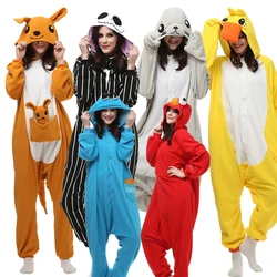 Halloween Onesie Animal Kigurumi Kangaroo Dog Pajamas Adult Duck Pig Cartoon Jumpsuit Sleepwear Anime Cosplay Costumes