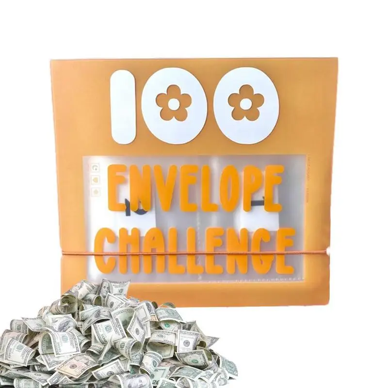 100 Envelopes Money Saving Challenge Leather Budget Binder Cash Envelope Savings Money For Budgeting Planner And Saving