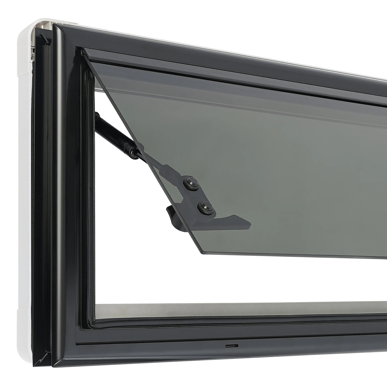 700 x 300 mm RV-Schiebefenster aus gehärtetem Glas, abgerundete Ecken/rechtwinklige Wohnwagen-Camper-Fenster mit Sichtschutzfenster-Sonnenschutz – Detail 3