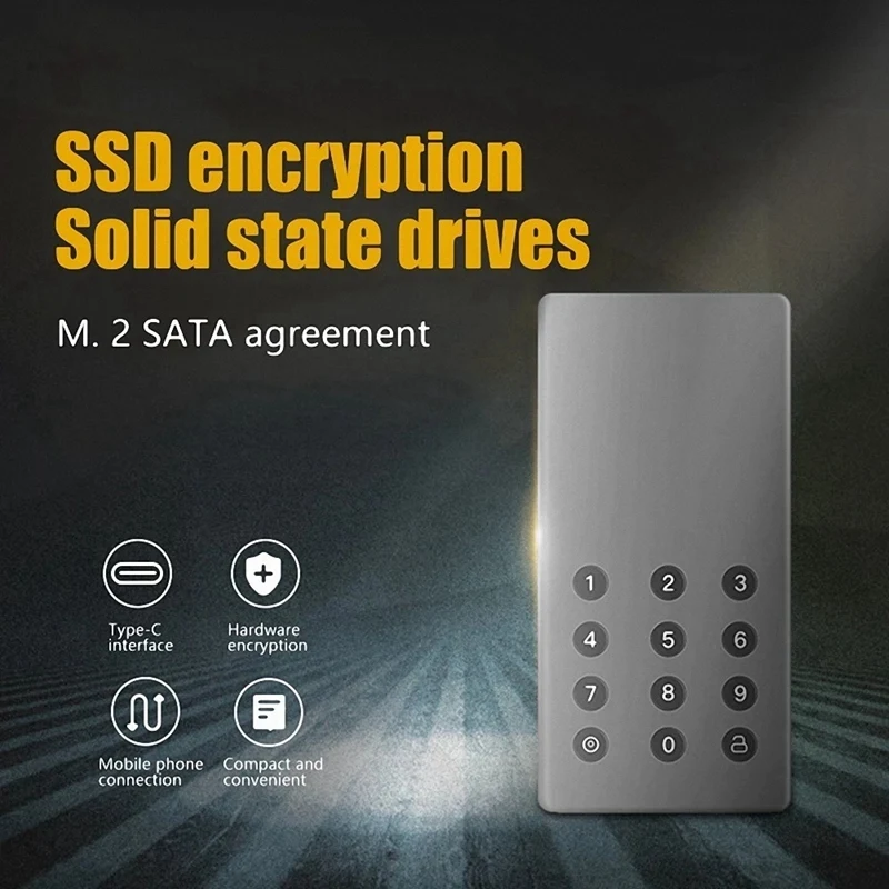 Ʈ ũž C Ÿ  ȣȭ SSD ϵ ũ ̺, M.2 SATA ָ Ʈ USB 3.0 -AES ȣȭ