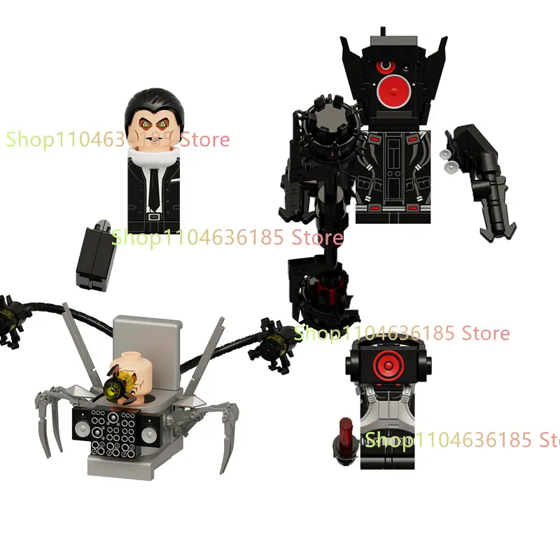 New KDL SWAT Skibidi Toilet Man Figures Anime Block Toys TvMan Titan Cameraman Speakerman Bricks Model Toy Birthday Gift - Image 5