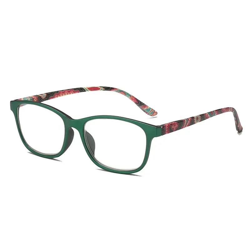 Reading Glasses Fashion Women Reading Glasses Flower Print Resin Read Eyeglasses Magnifying Presbyopic Eyewear +1.0~+4.0 Reading Glasses Women