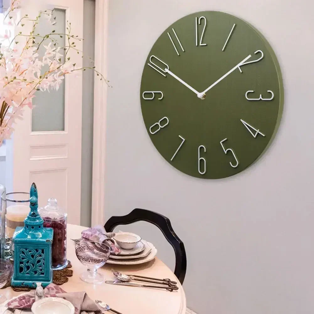 Description Picture 6 of itemWall clock living room household hanging fashion clock light luxury modern simple creative hanging wall ultra-quiet minimalist