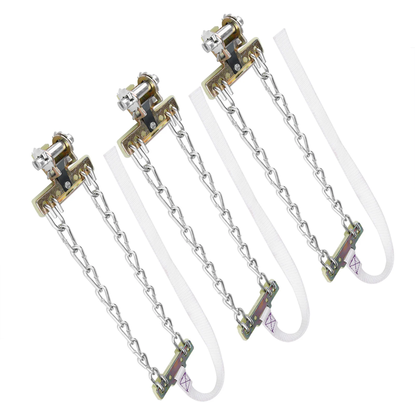 3pcs 235-285mm Anti Skid Mud Ice Snow Tire Chain Winter Security Tyre Belt For Car Truck SUV