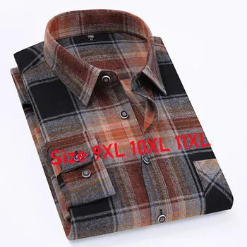 Men’s Plaid Flannel Shirt – Long Sleeve Cotton Casual Top 1