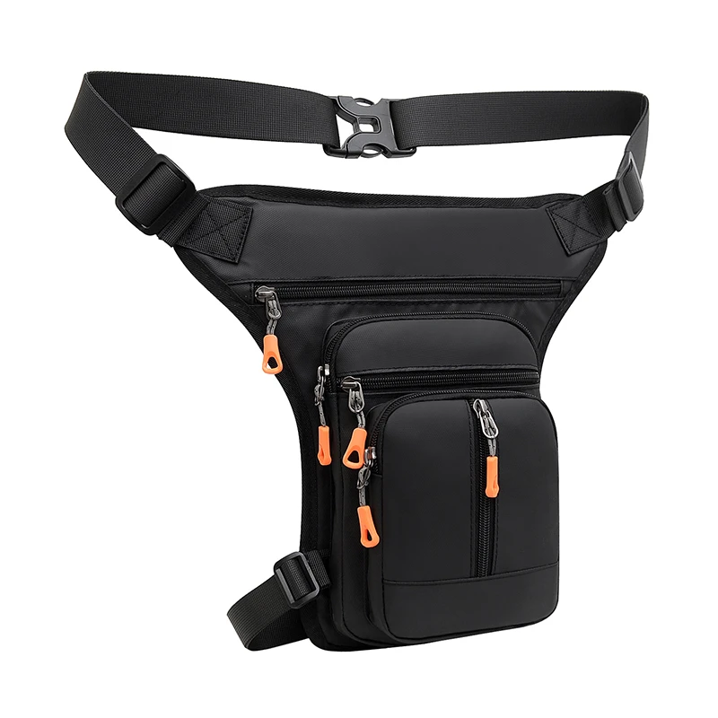 Suitable for both men and women, motorcycle leg side crossbody bag, tactical rider riding bag, waist bag