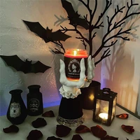 Witch Hand Candlestick Halloween Decor Resin Candle Holder Gothic Decor Candle Holder Witch Hand Stand Golden