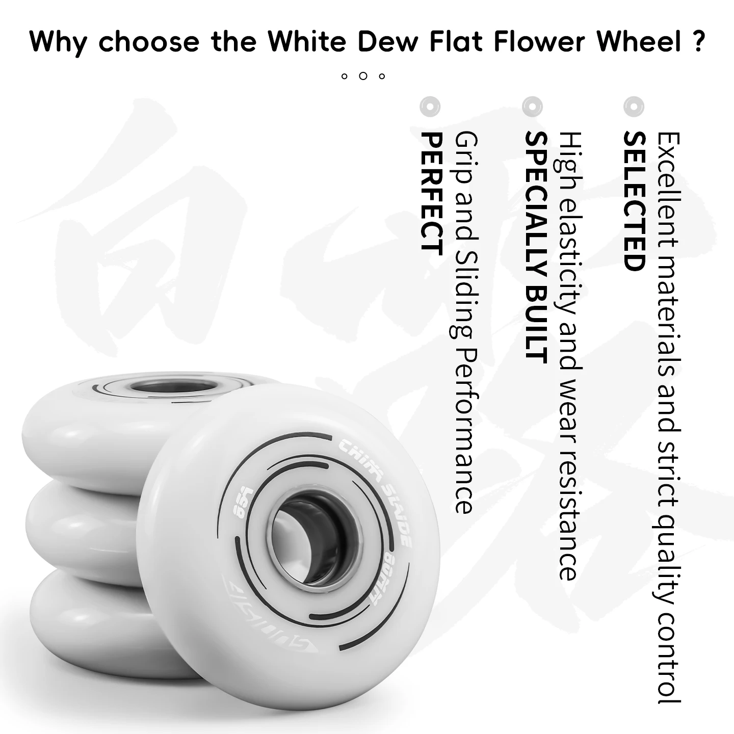 JCCHT Inline Skate Wheels 90A, 72mm/76mm/80mm Roller Skate Wheels With