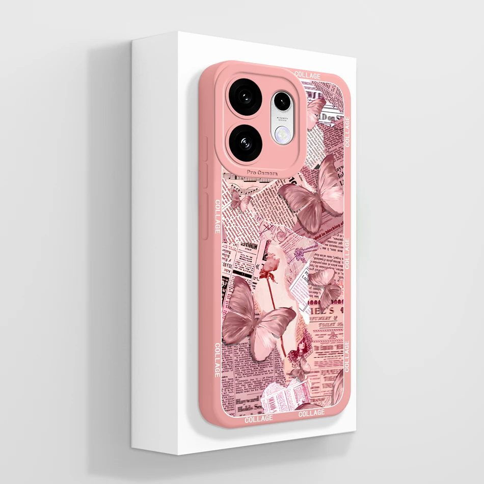 Elegant Chinese Ink Floral Soft Silicone Phone Case - Full Coverage Bumper Protection