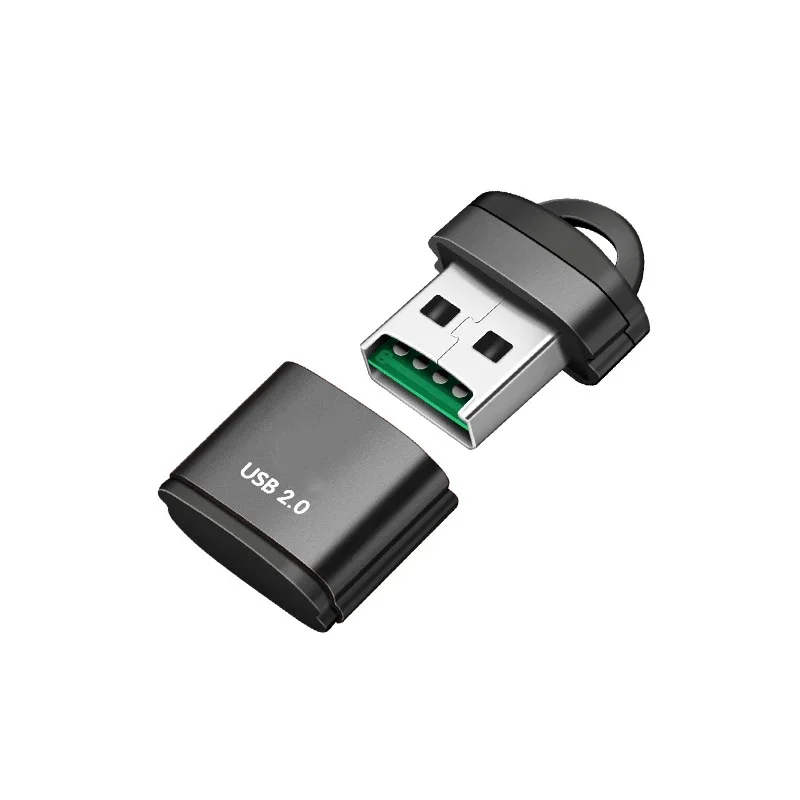 Mini SD/TF Card Reader USB2.0 Super Speed Plastic Cover Keychain For Computer Laptop Phone Camera