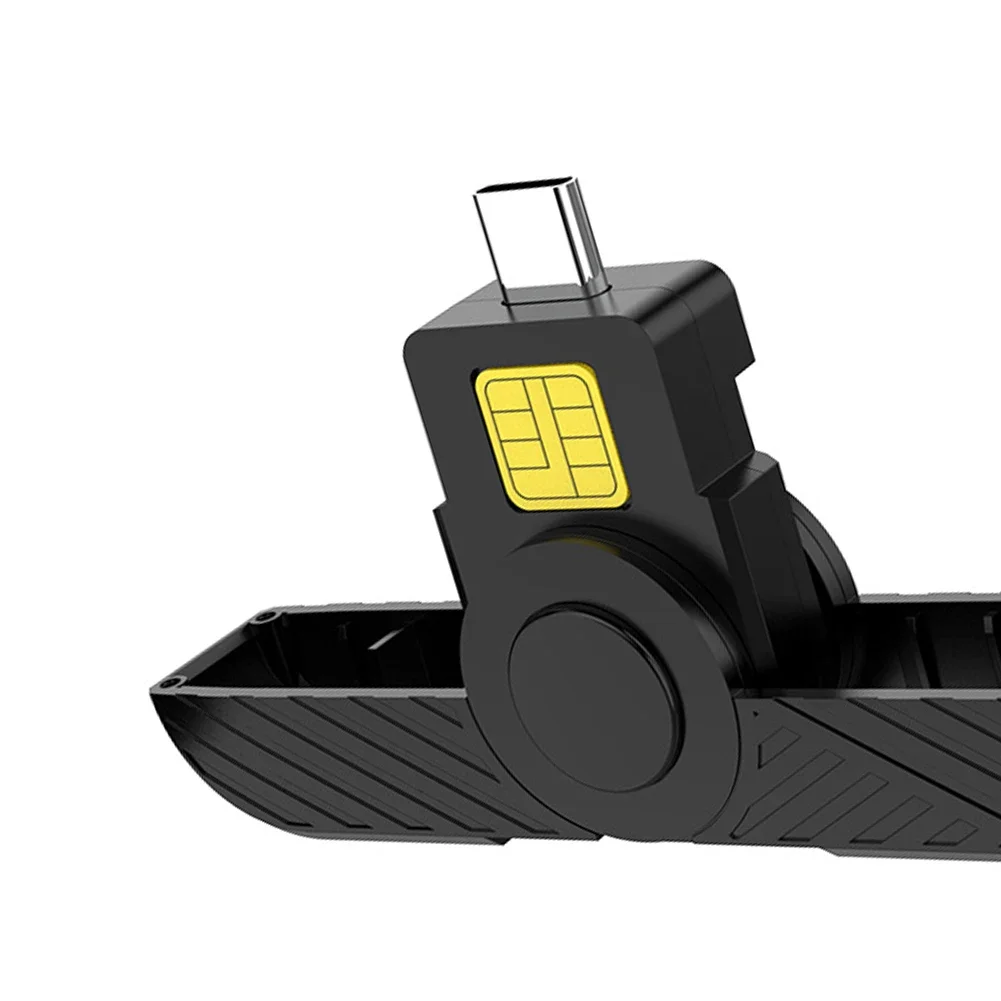 CAC Card Reader ATM Card Visa Reader Portable USB Card Reader Type-C ID for SIM Chip ID Card for Government ID ActivClient AKO