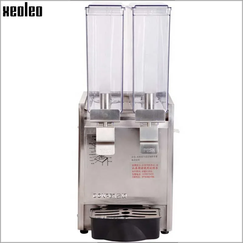 XEOLEO 8L*2 Cold drink dispenser 2 jars juicer extractor machine Cold&Hot Beverage machine for Cola/Coffee/Milk/juice