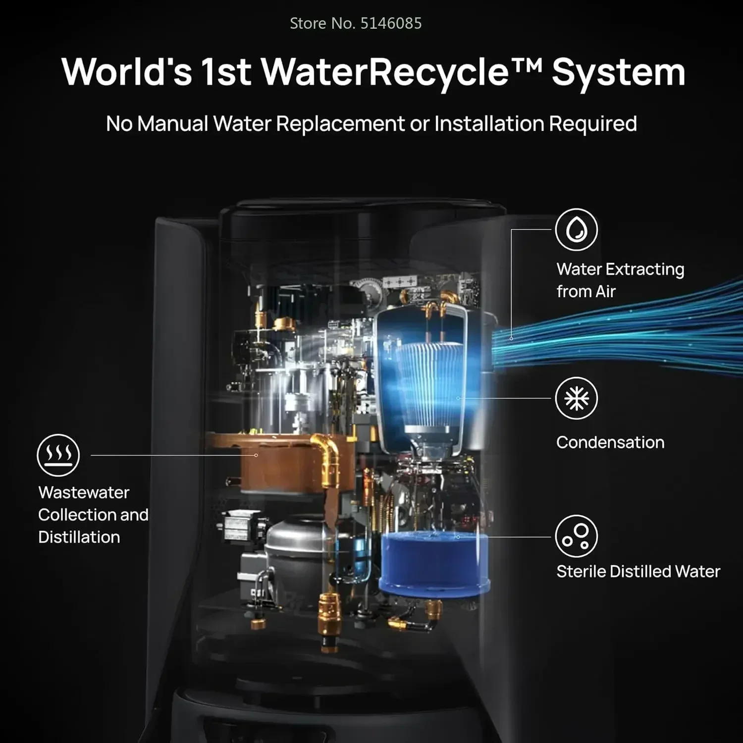 3i F1 Robot Vacuum Mop with WaterRecycle System 13000Pa Suction Self-Cleaning Extendable Roller Mop Self-Emptying & Refilling 2