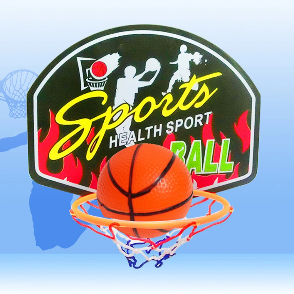 Mini Basketball Hoop Set Basketball Hoop with Ball and Inflatable Pump Portable Basketball Hoop Indoor Outdoor Play for Kids 5