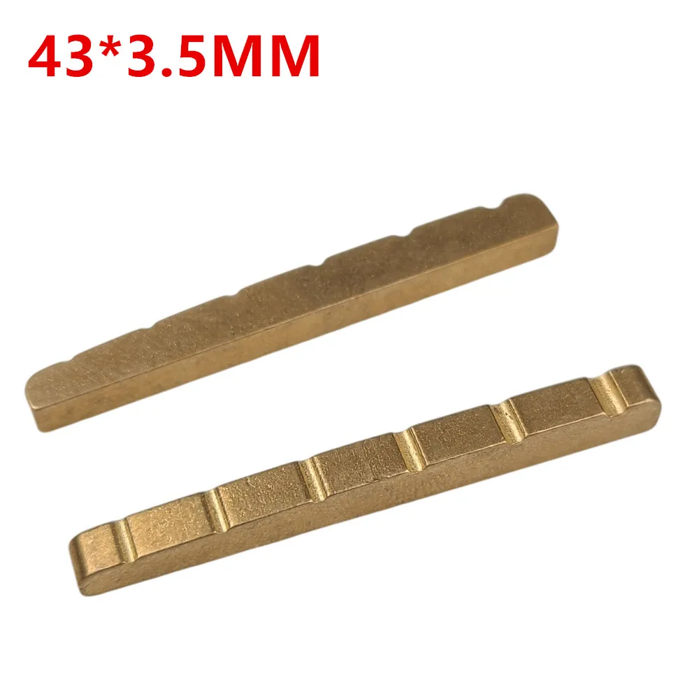 1 Piece Solid Brass Metal Electric Guitar Nut 43mm for Fender Telecaster Tele TL Stratocaster Strat ST Style | Спорт и развлечения
