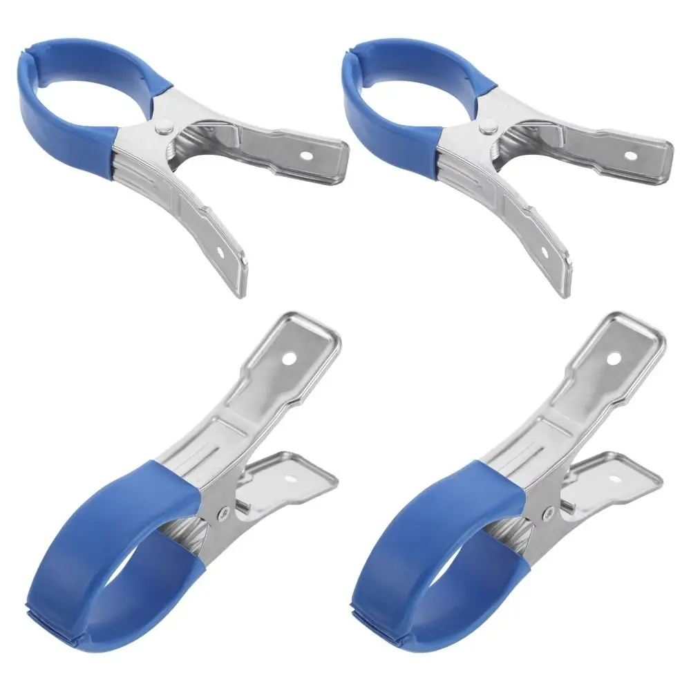 Description Picture 6 of item12Pcs Windproof Pool Cover Clips Stainless Steel Hanger with Plastic Handles Quilt Clip Fasteners Heavy Duty Clothes Pins