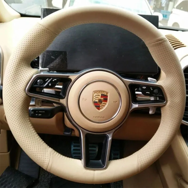 Per Porsche Cayenne 2015-2020 ABS fibra di carbonio/rosso Auto volante copertura del telaio Trim sticker accessori Auto  34