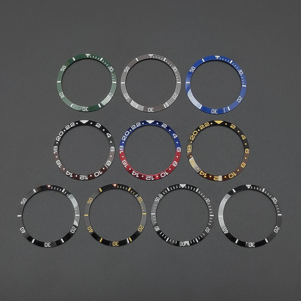 Premium 37mm Ceramic Bezel Insert for Men's Watches – High-Quality Spare Part Replacement