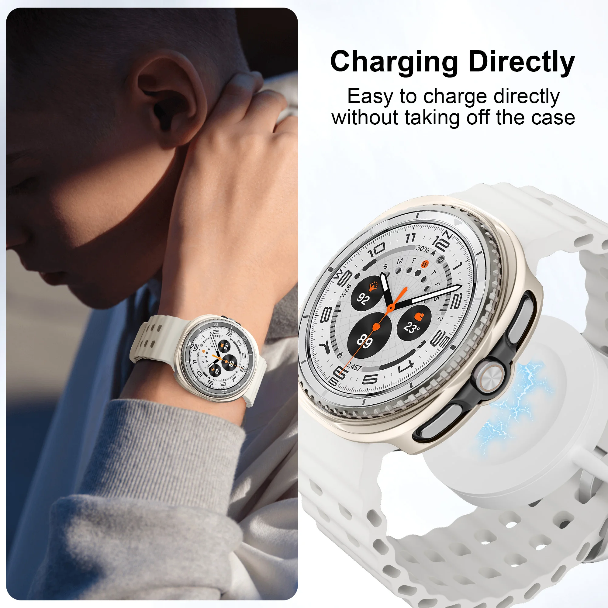 Enhanced Protective Cover Case with Screen Protector and Hollow Bumper Shell