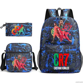 Nuovo zaino CR7 Trendy Sports Boys Girls Travel Student zainetto maschio femmina College zaino uomo donna Laptop Mochilas 3 pezzi