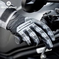 ROCKBROS Cycling Gloves Tactical Gloves SBR Thickened Pad Shockproof Breathable GEL Bike Motorcycle Winter Warmer Full Finger 1