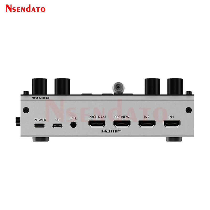 Ezcap367 4K 2 Channel HDMI Video Switcher Mixer for Live Broadcast Streaming Camera Camcorders Video Mix Sound Recorder For Mic