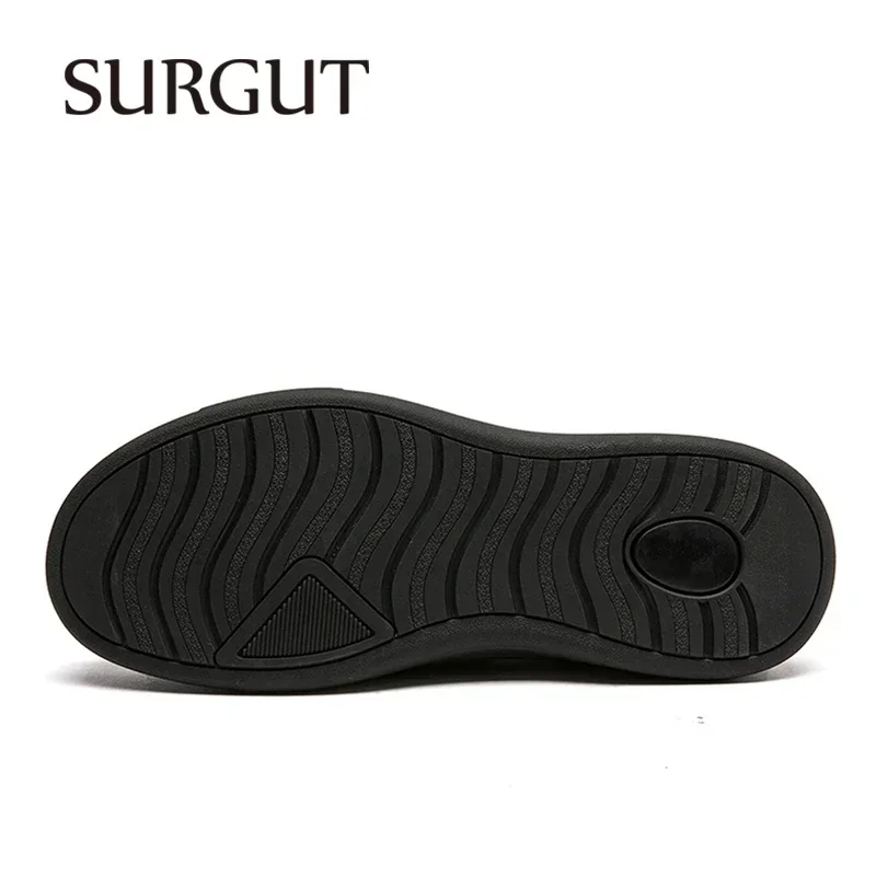 SURGUT Men's Casual Shoes Spring Autumn Genuine Leather Handmade Comfortable Men Lightweight Versatile Daily Shoes Size 38-46 3