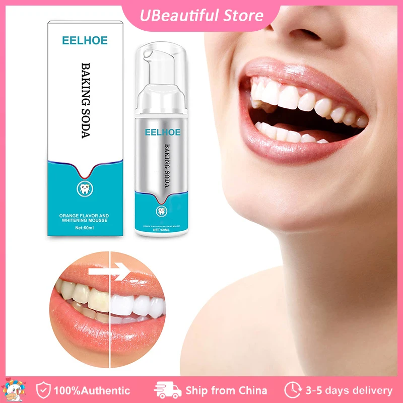 Baking Soda Teeth Whitening Mousse Brightify Deep Cleaning Foam